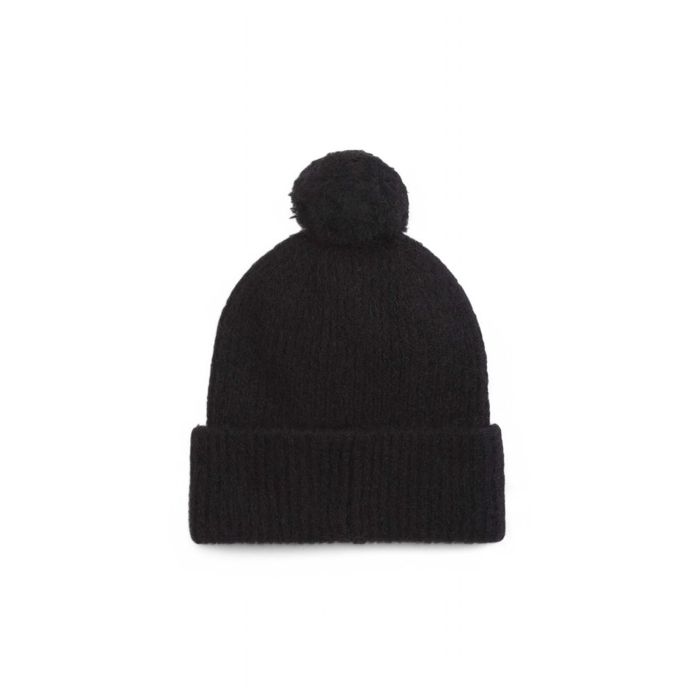Black Alpaca Leather Cap (Baseball Hat)
