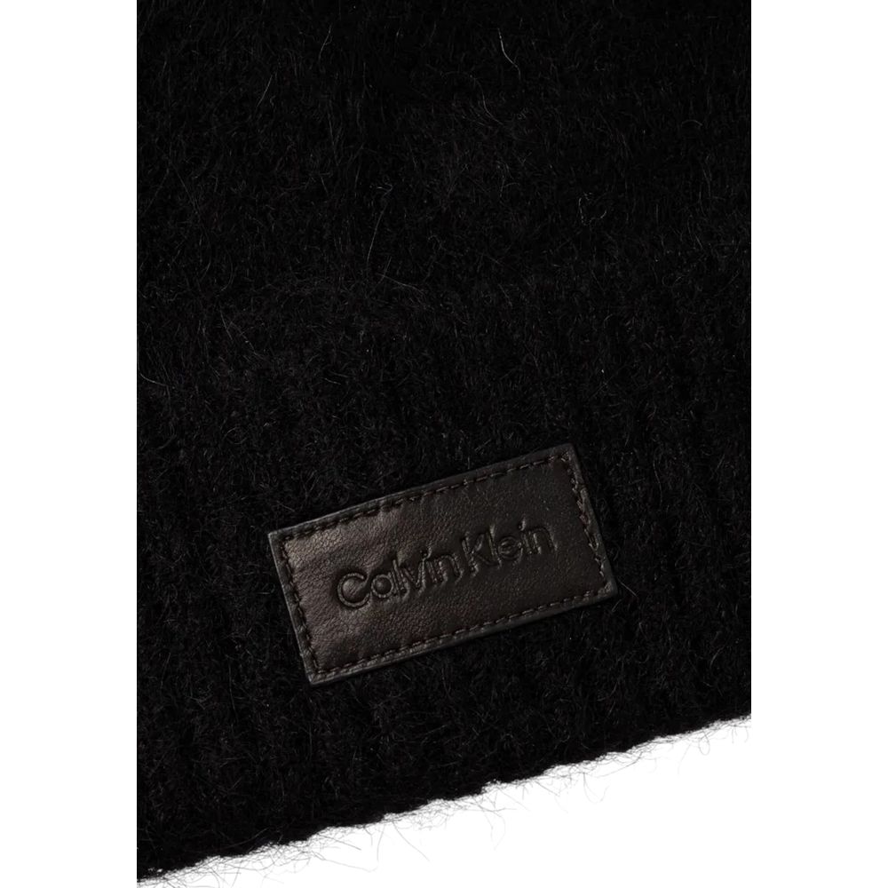 Black Alpaca Leather Cap (Baseball Hat)