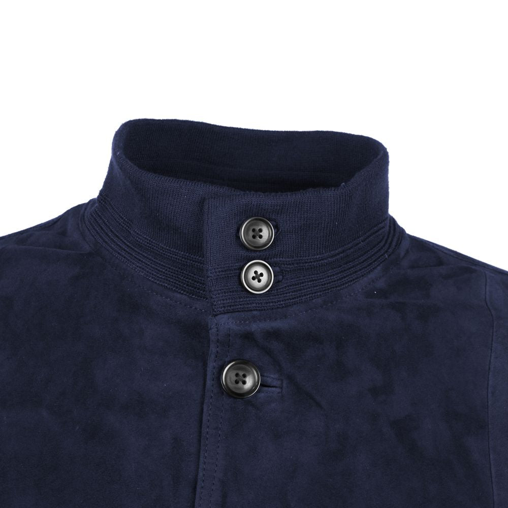Blue Calfskin Jacket