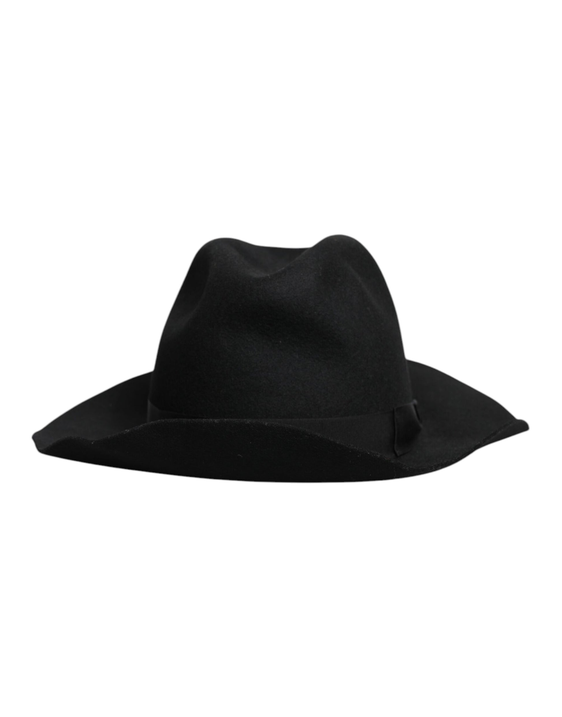 Black Wide Brim Trilby Fedora Hat