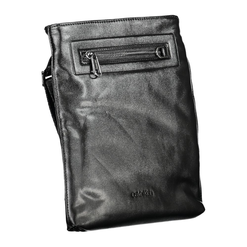 Black Polyester Shoulder Bag