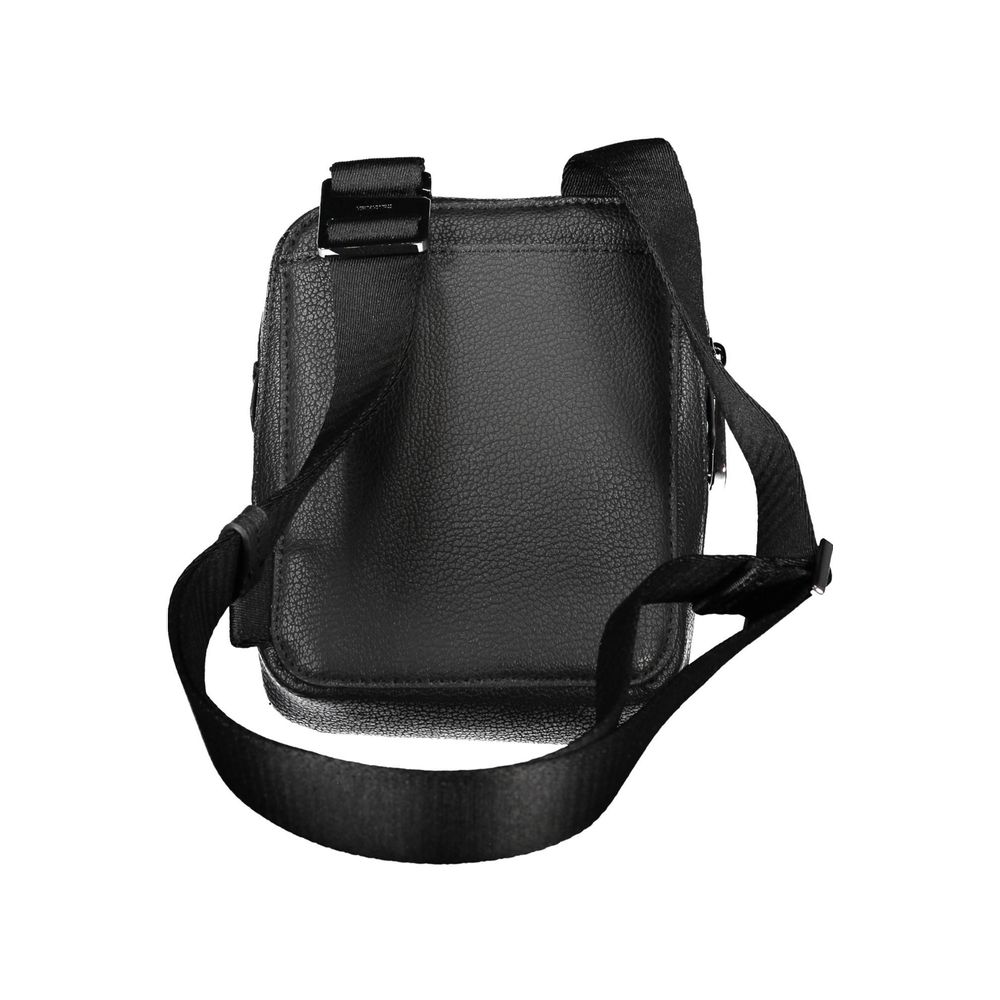 Black Polyester Shoulder Bag