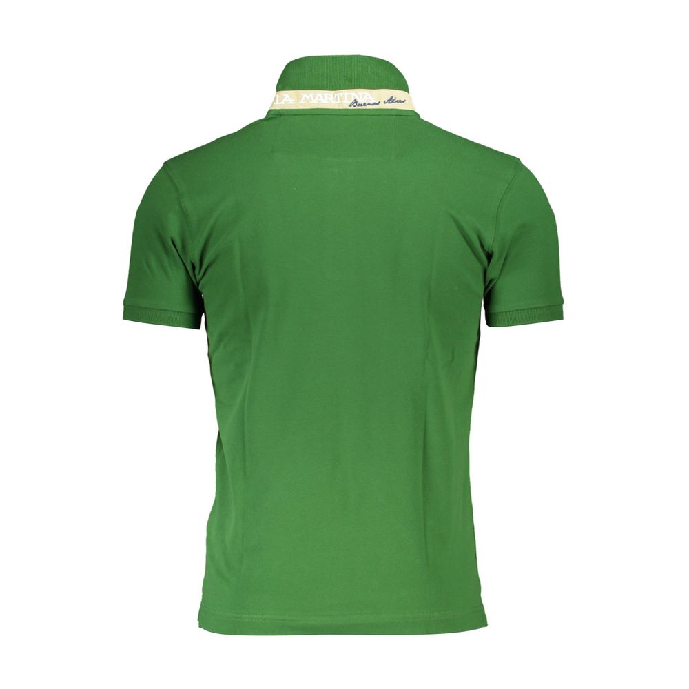Green Cotton Polo Shirt
