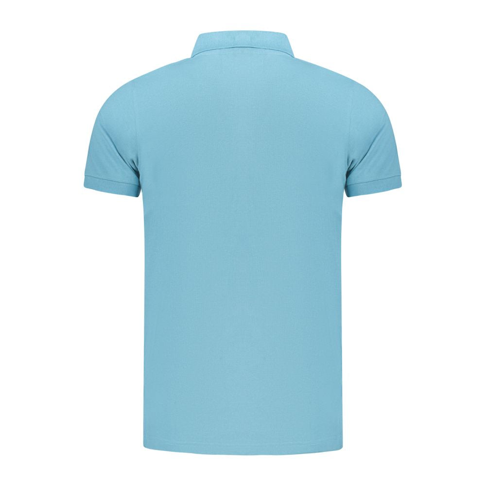 Blue Cotton Polo Shirt