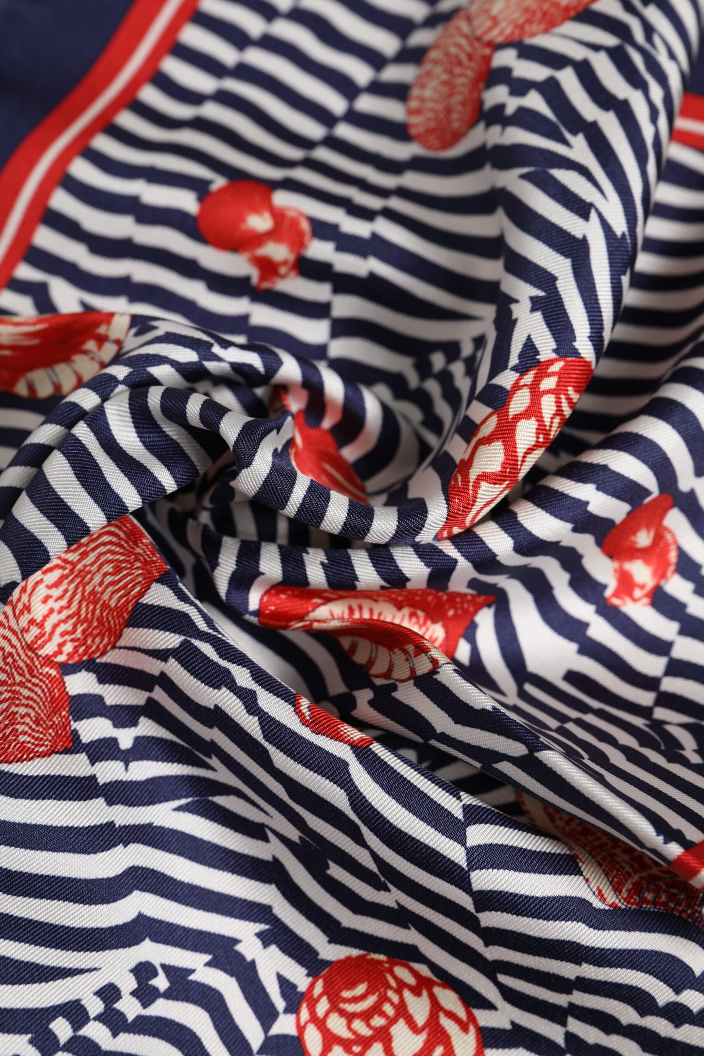 Multicolor Seashells Square Men Foulard Scarf