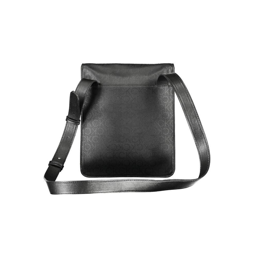 Black Polyester Shoulder Bag