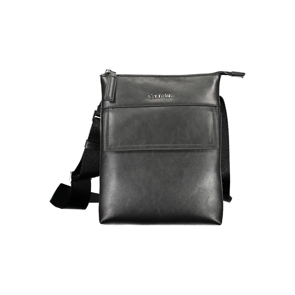Black Polyester Shoulder Bag