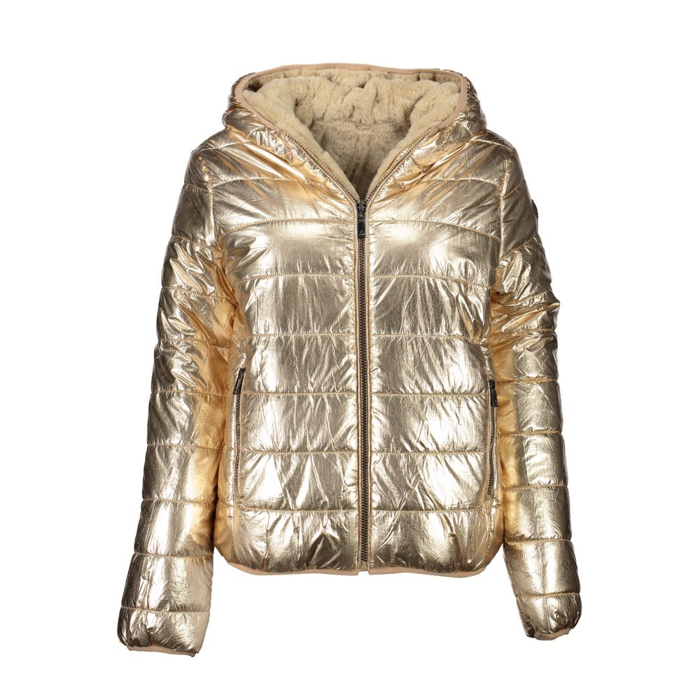 Gold Nylon Jackets & Coat