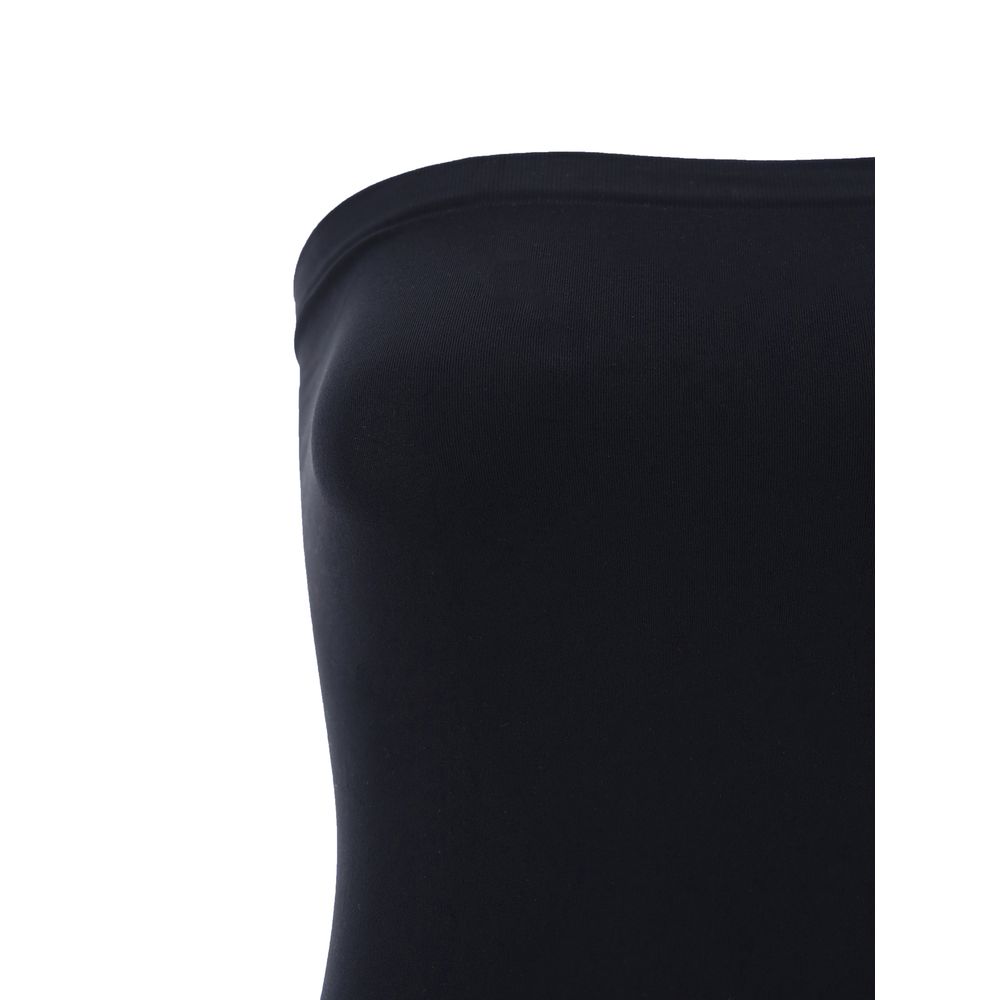 Black Cotton Casual Dress