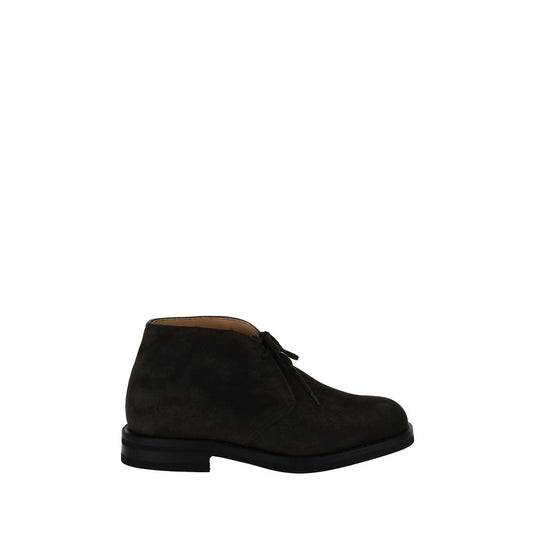 Brown Calf Leather Bos Taurus Lace-Up Boots
