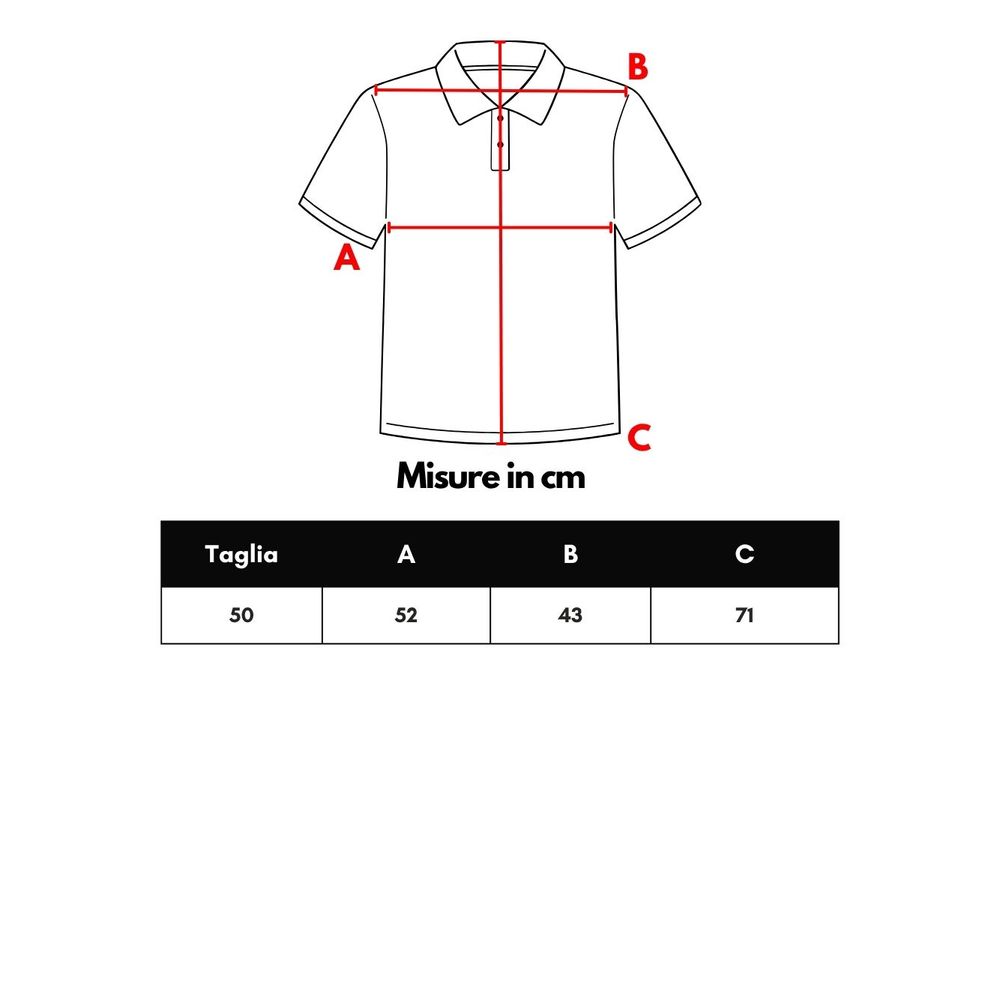 Blue Cotton Polo Shirt