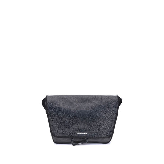 Black Calf Leather Bos Taurus Shoulder Bag