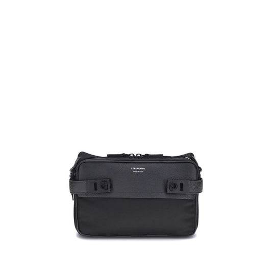 Black Calf Leather Bos Taurus Shoulder Bag