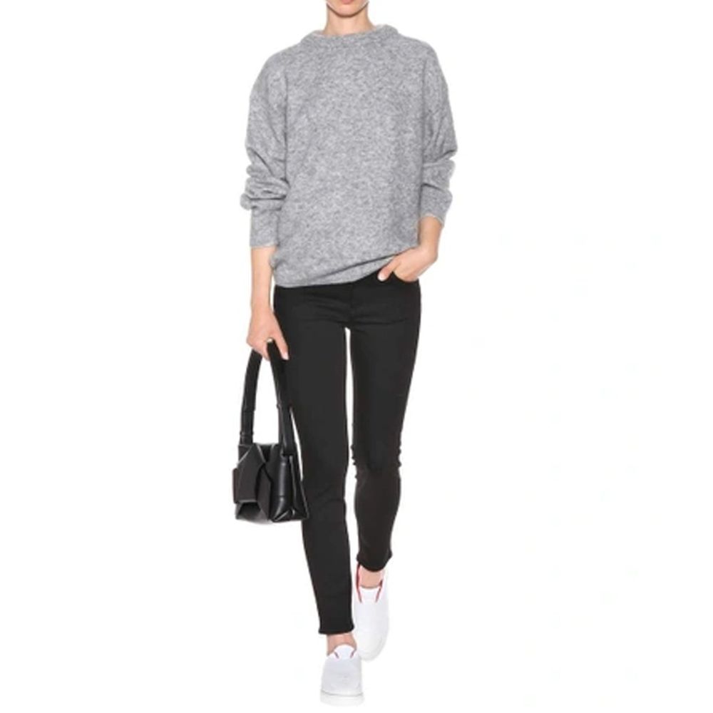 Black Cotton Skinny Jeans