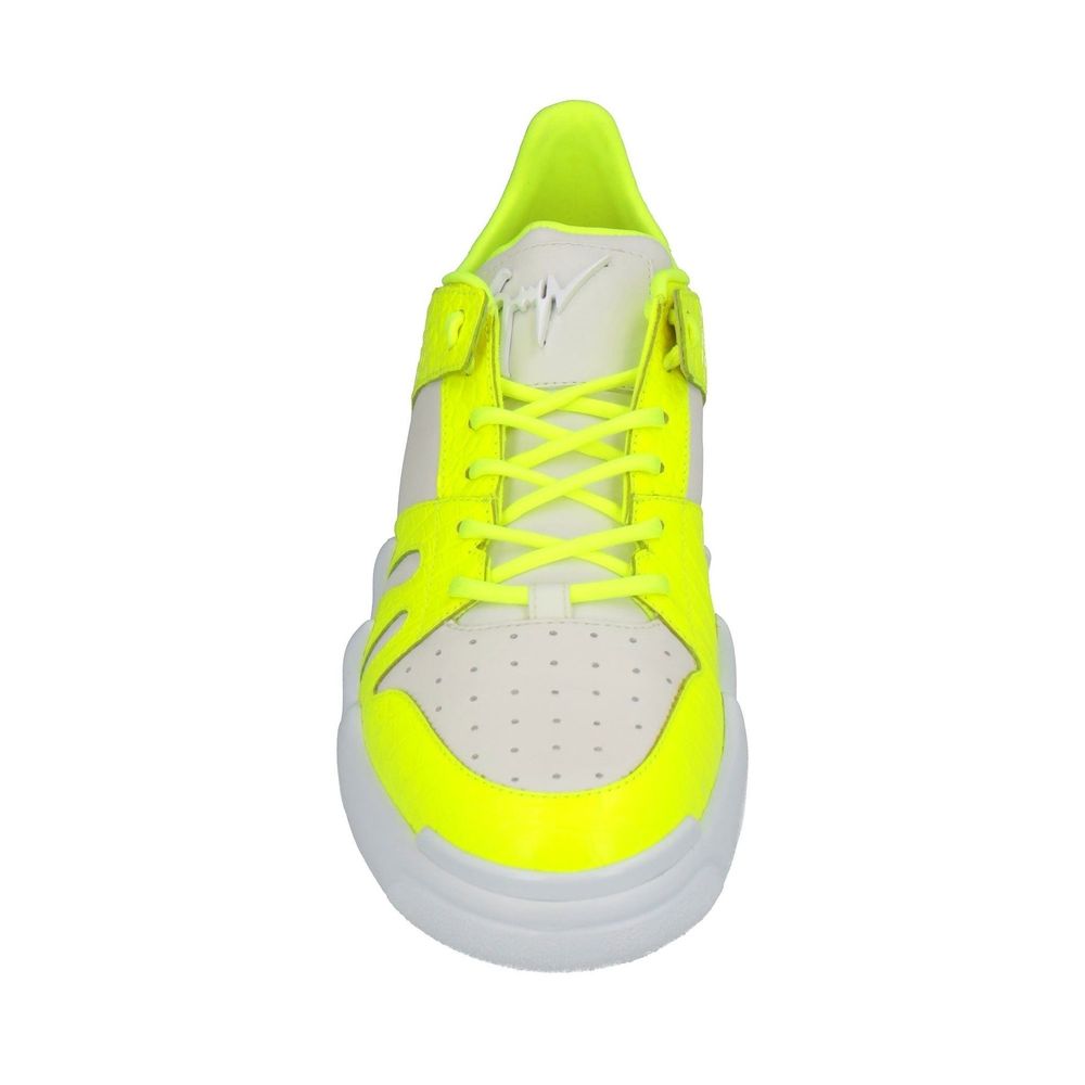 White Calfskin Chunky Sneakers