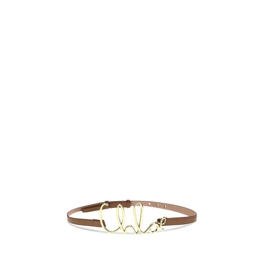 Brown Calf Leather Bos Taurus Thin Belt