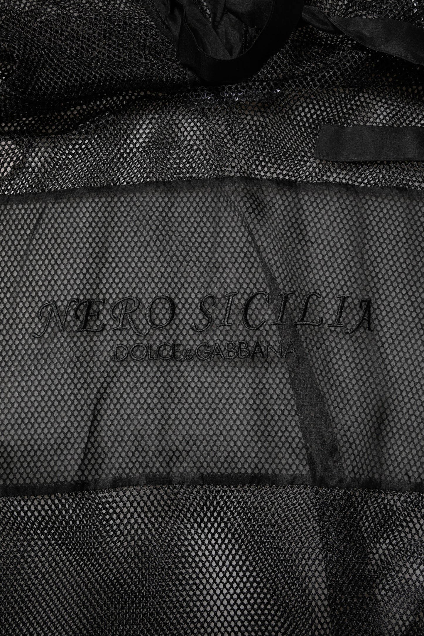 Black See Through Hooded Pullover Sweater