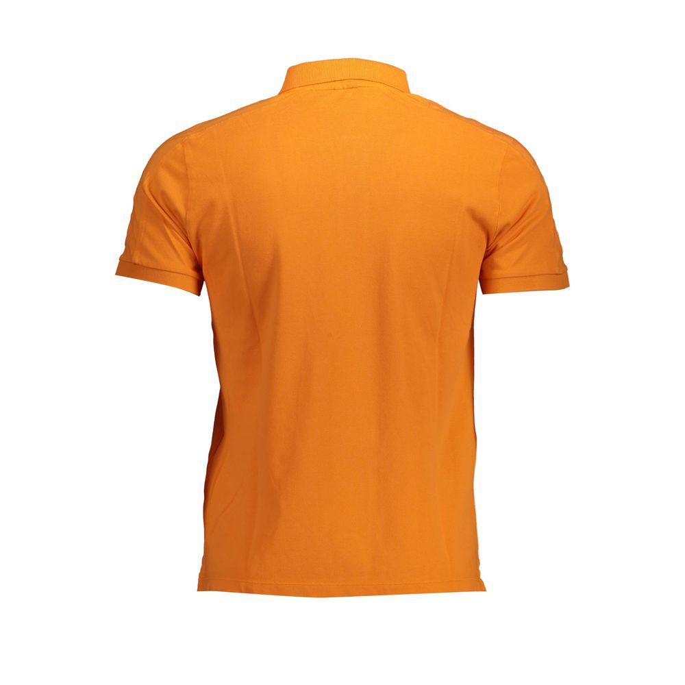 Orange Cotton Polo Shirt