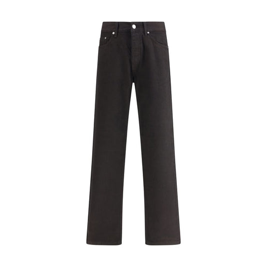 Black Cotton Relaxed Fit Jeans
