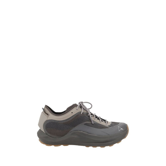 Brown Polyester Athletic Sneakers