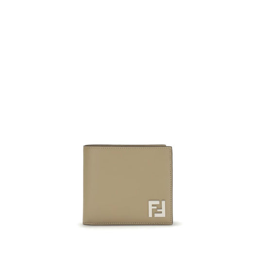 Beige Calf Leather Bos Taurus Wallet