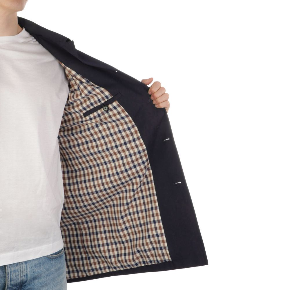 Blue Polyester Jacket
