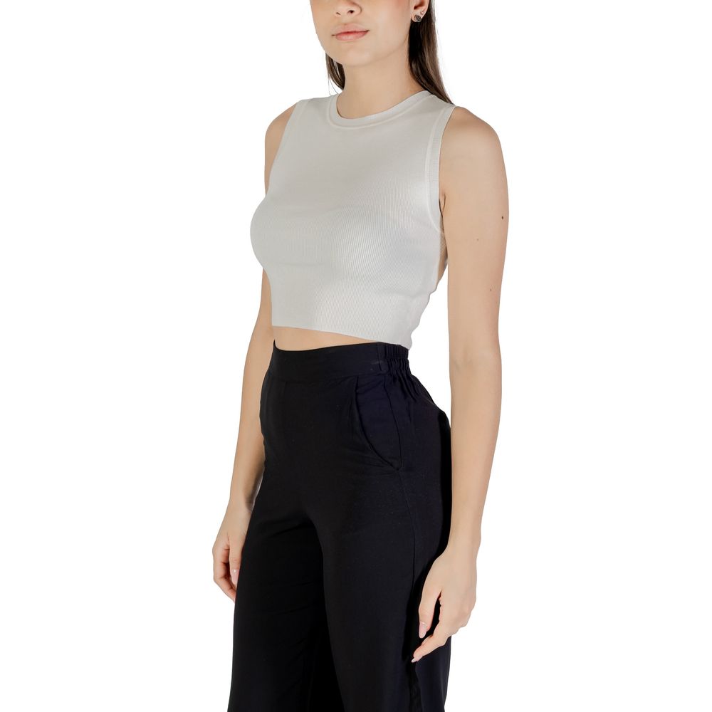 White Viscose Tank Tops