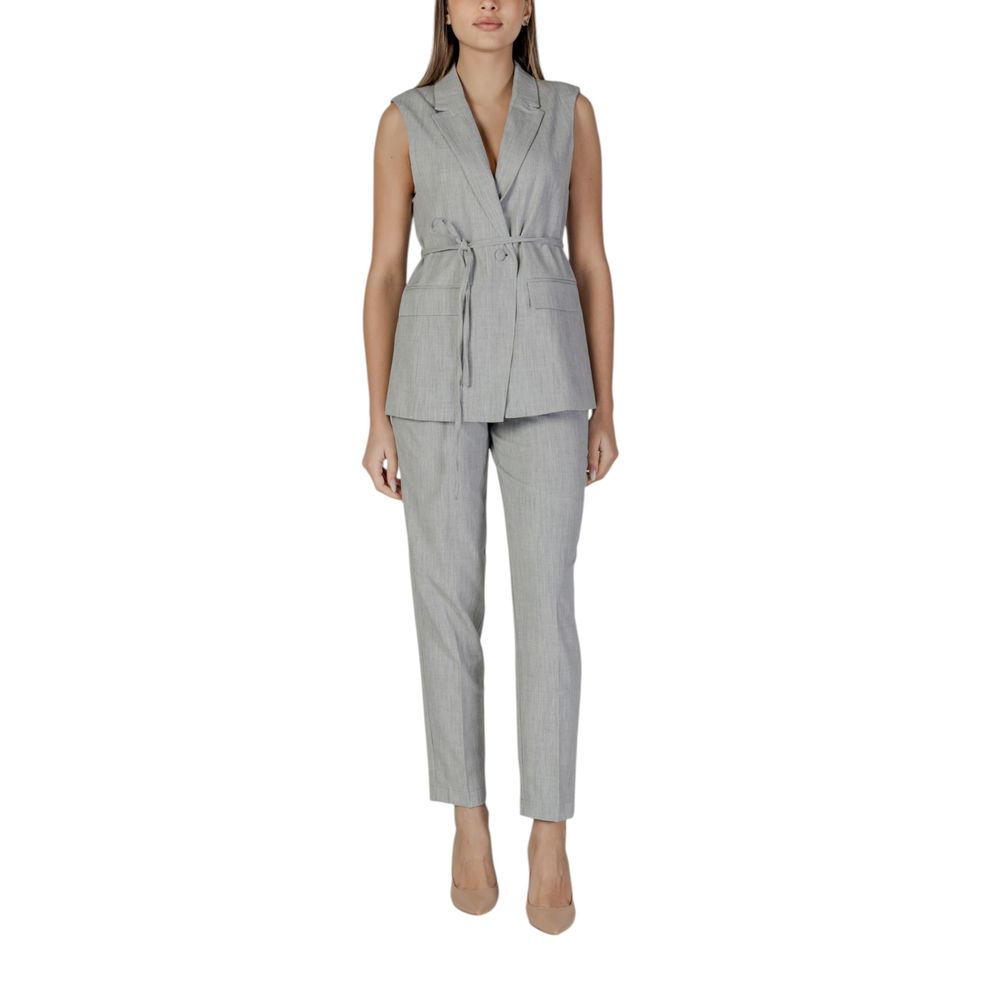 Gray Recycled Polyester Waistcoat