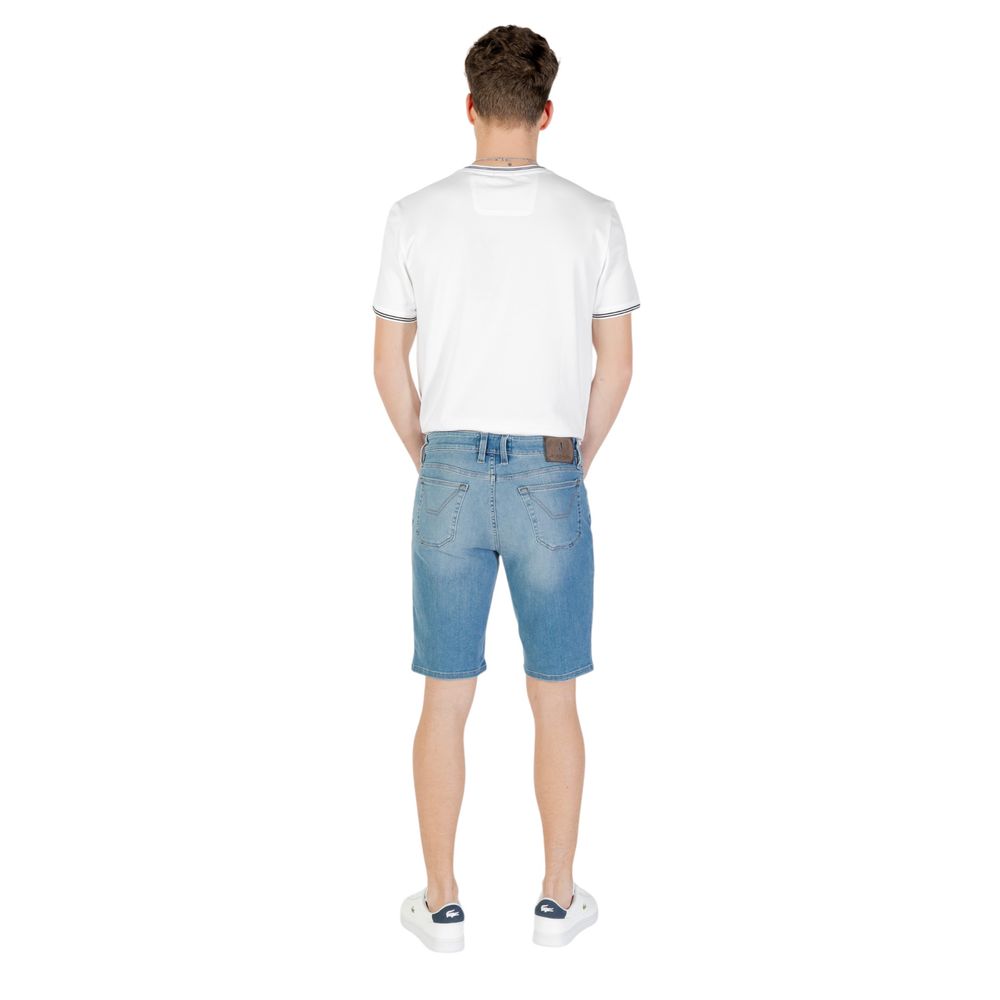 Light Blue Cotton Bermuda Shorts