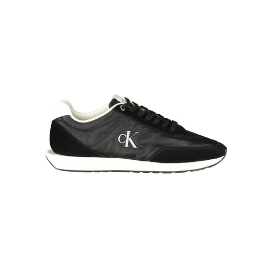 Black Recycled Polyester Men Sneaker