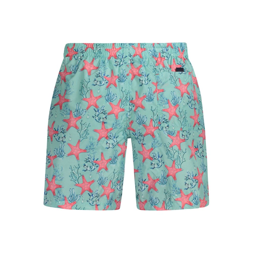 Blue Polyester Swimwear