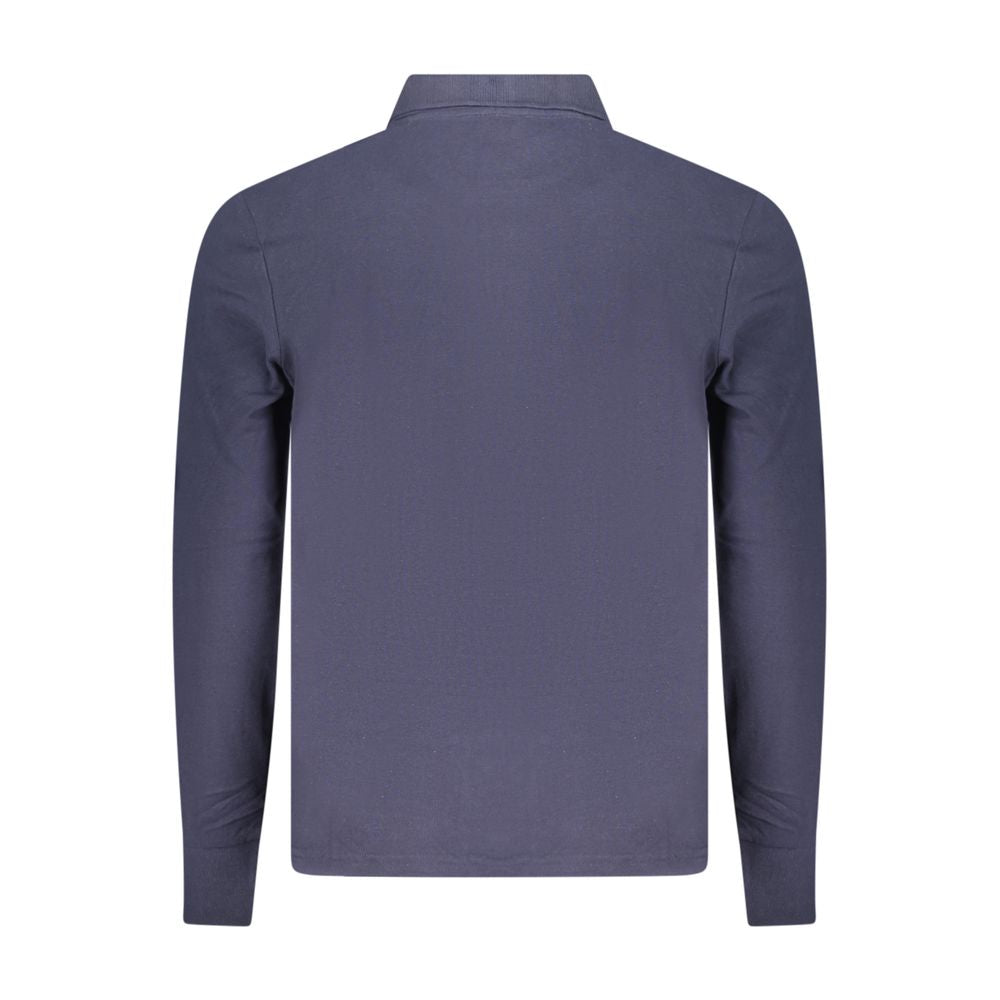 Blue Cotton Polo Shirt