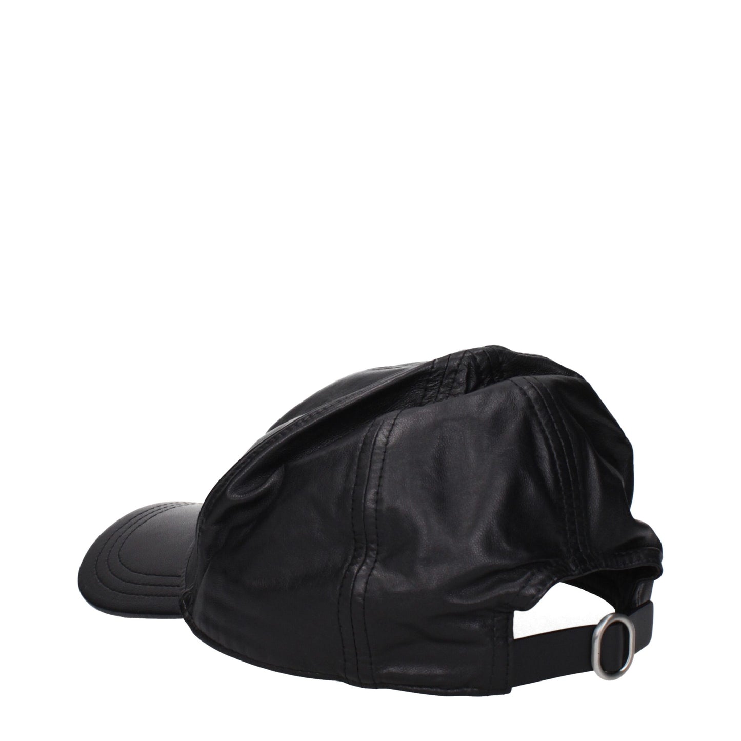 Black Leather Cap (Baseball Hat)