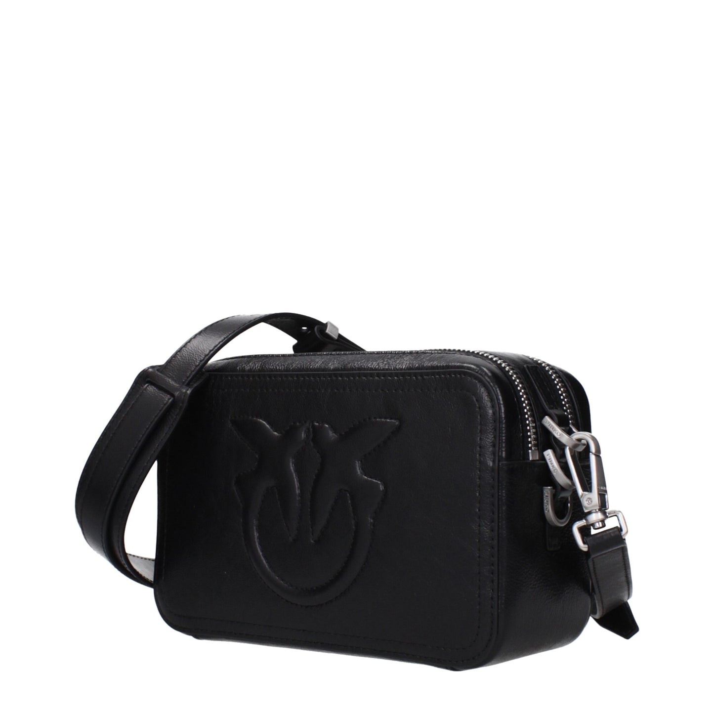 Black Leather Crossbody Bag