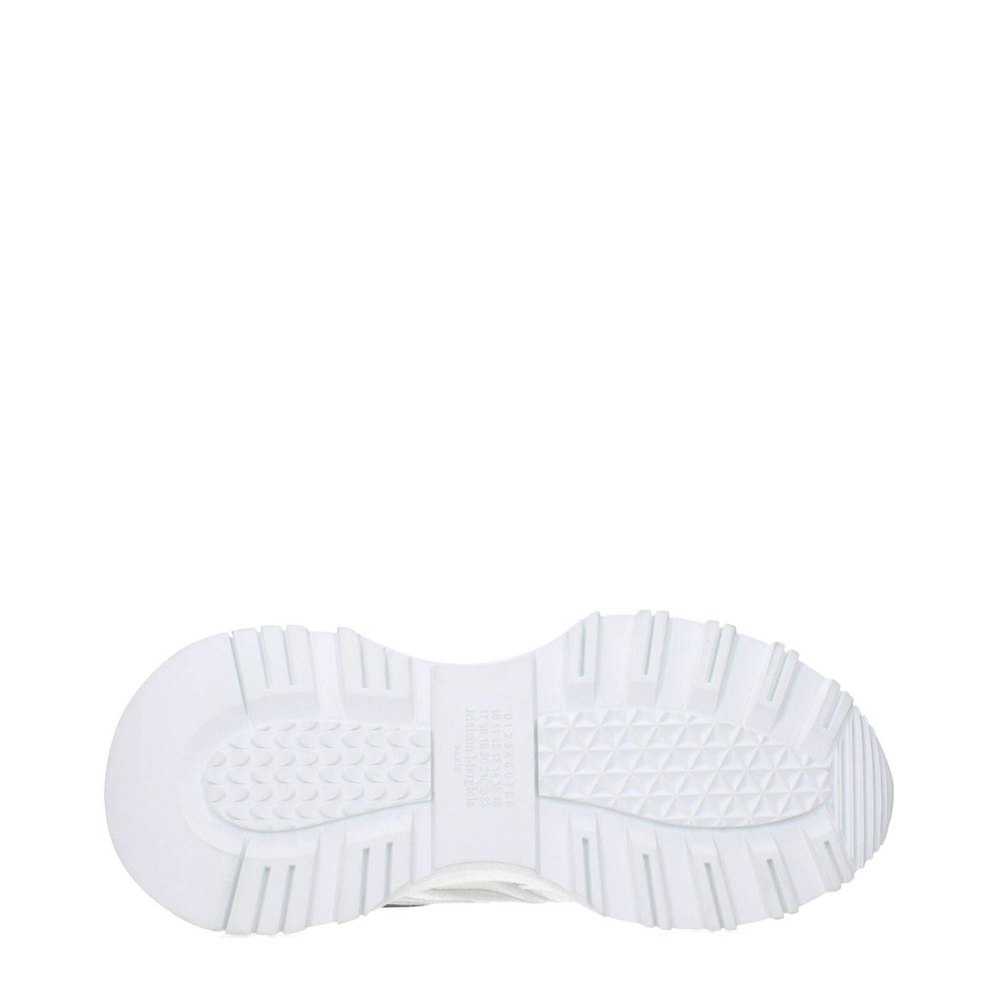 White Fabric Athletic Sneakers