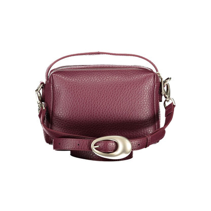 Rosso Polyurethane Women Handbag