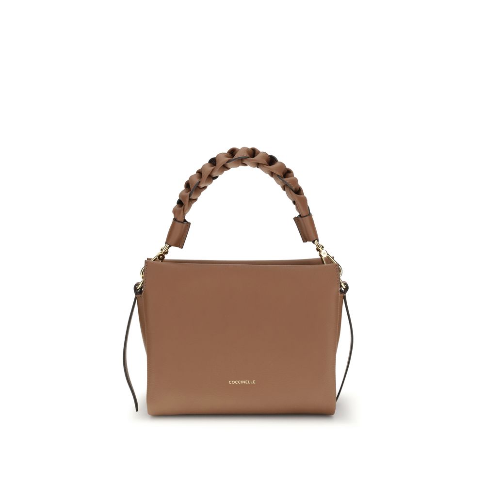Beige Calf Leather Bos Taurus Handbag