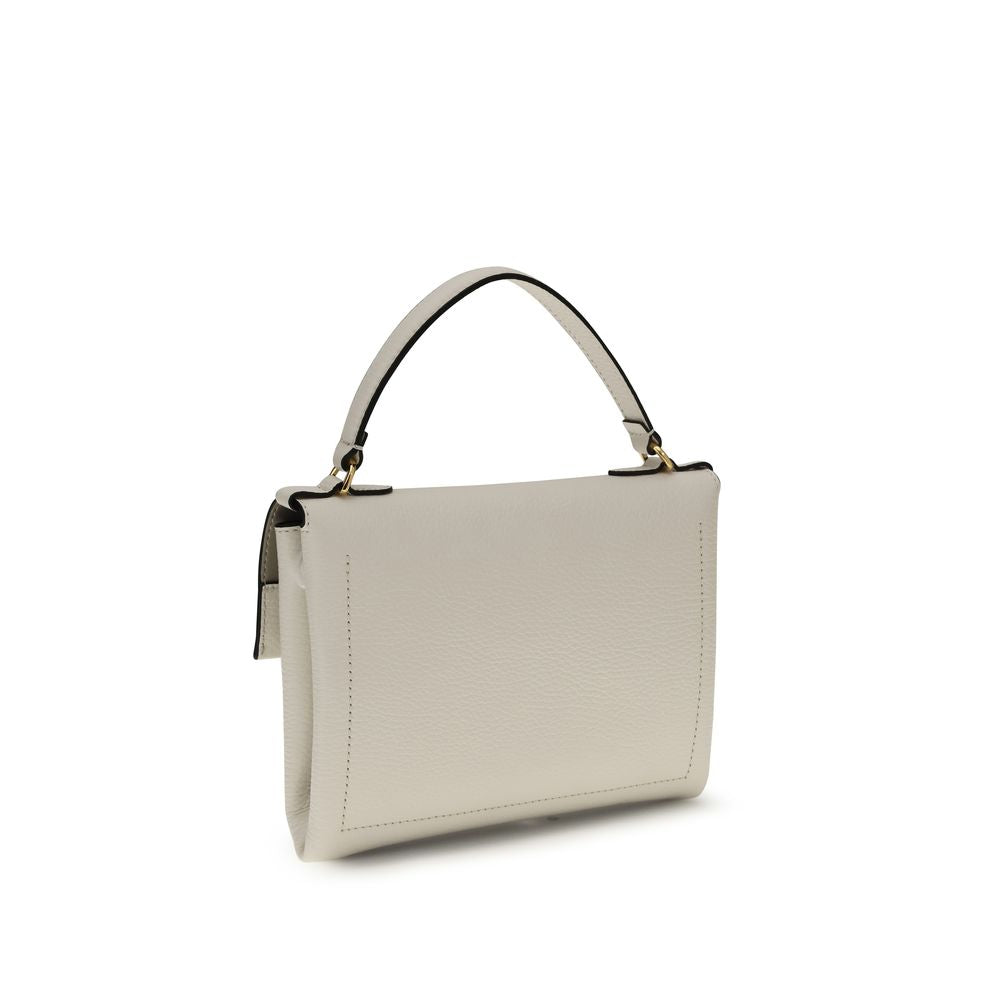 Beige Calf Leather Bos Taurus Handbag