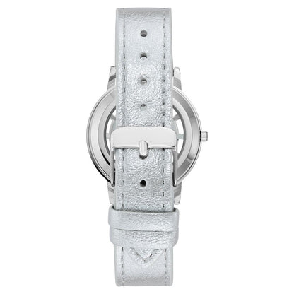 Silver Plastic Dress Watch