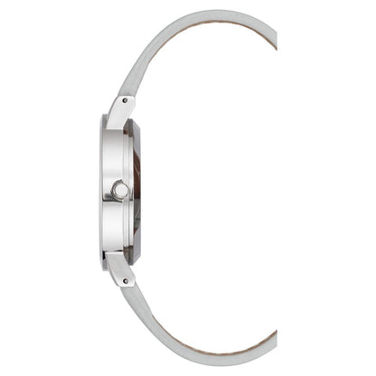 Silver Plastic Dress Watch