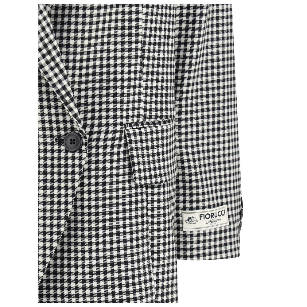 Multicolor Fleece Wool Blazer