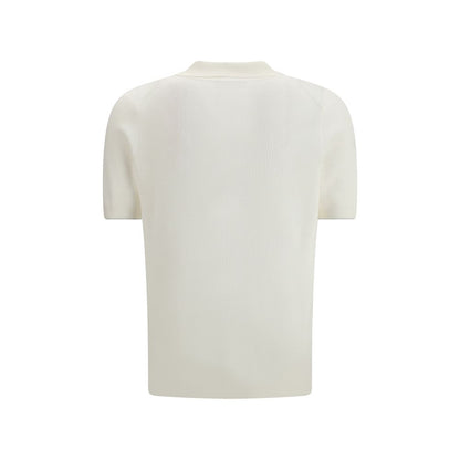 White Cotton Polo Shirt