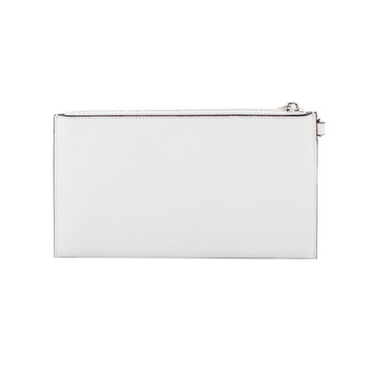 White Leather Clutch Bag