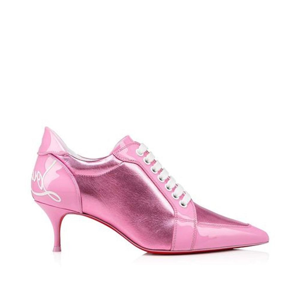 Multicolor Calfskin Lace-Up