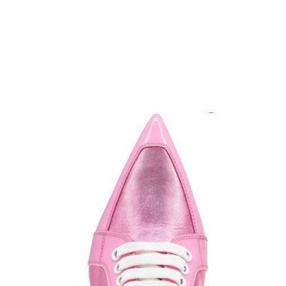 Multicolor Calfskin Lace-Up