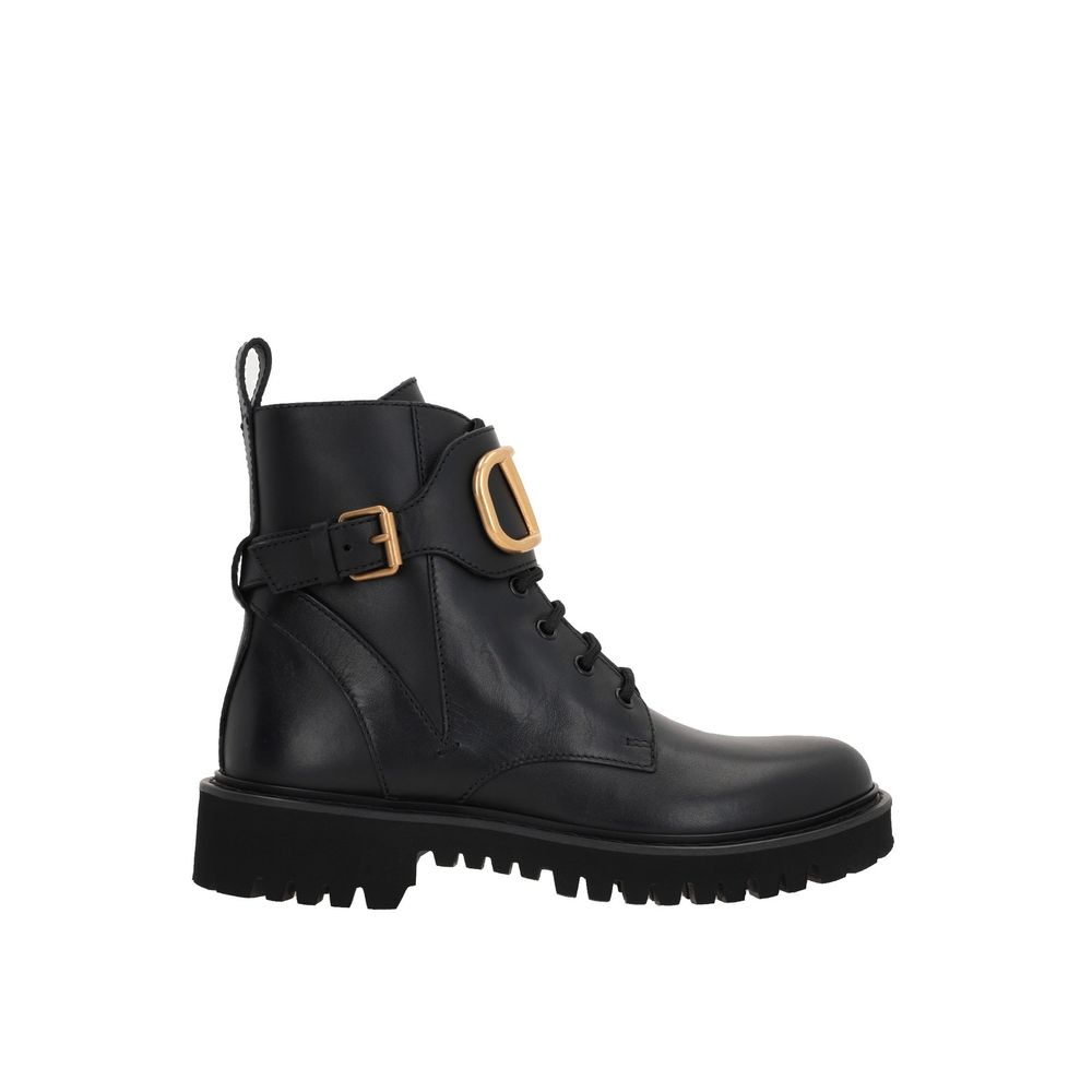 Black Calfskin Boots