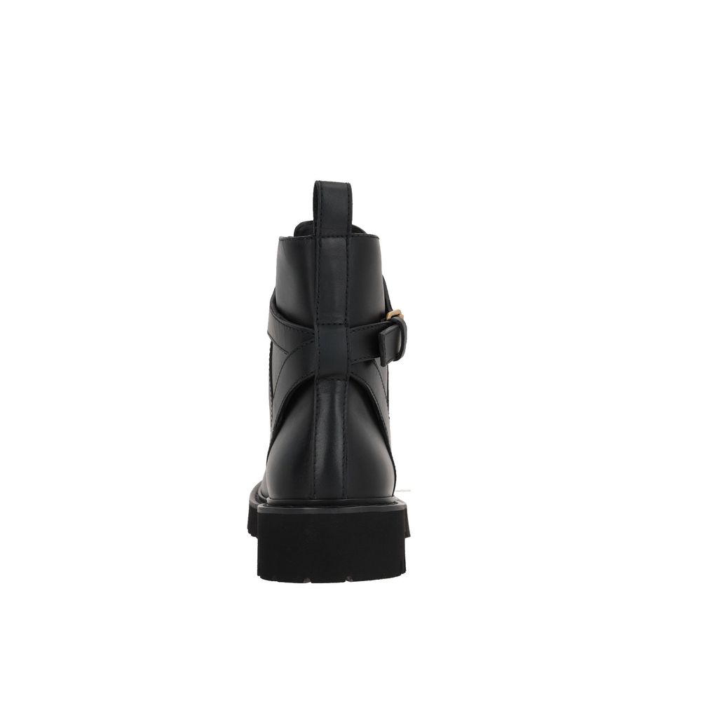 Black Calfskin Boots