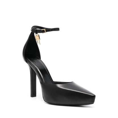 Black Calfskin High Heel Pumps