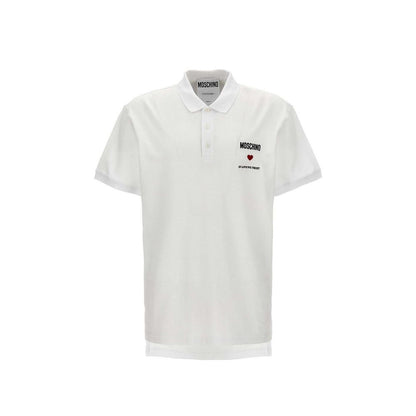 White Cotton Polo Shirt