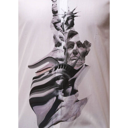 White Cotton Pattern Shirt